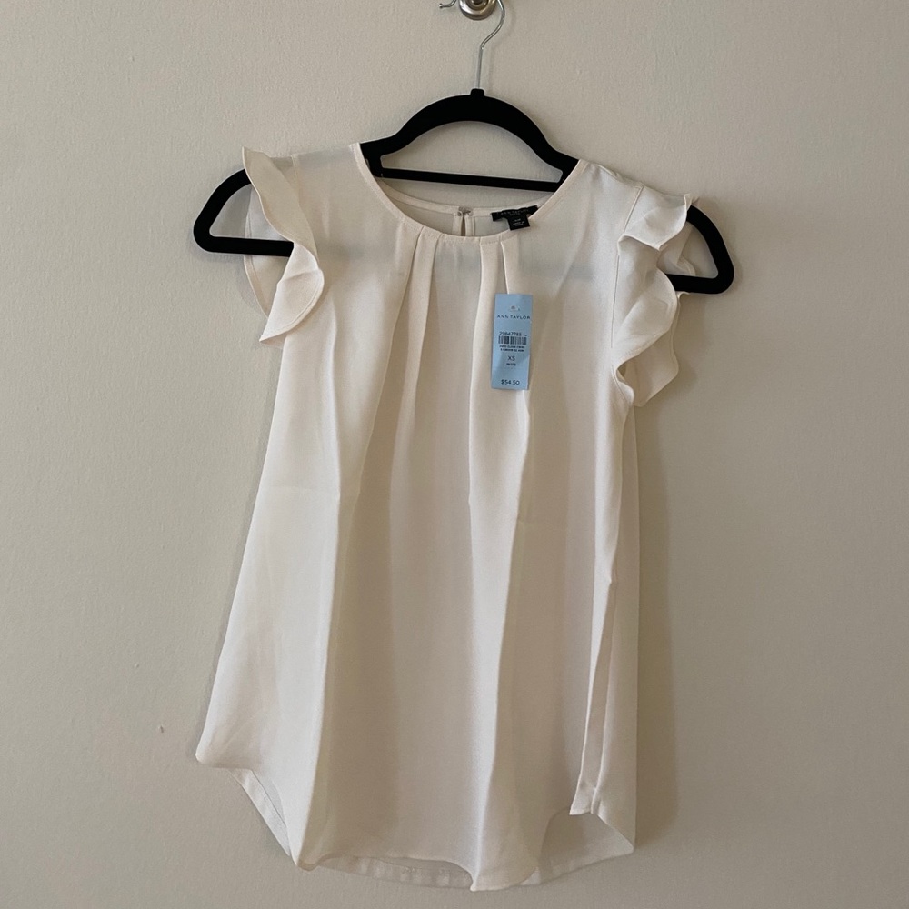 Ann Taylor white blouse, size XSP